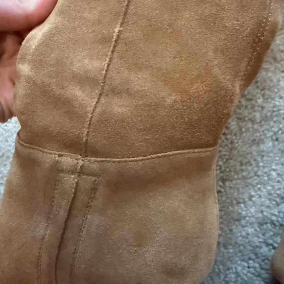 Sam Edelman Camel Suede Tan Knee-High Victoria Boots Size 8 - Picture 9 of 15